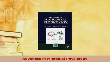 PDF  Advances in Microbial Physiology Free Books