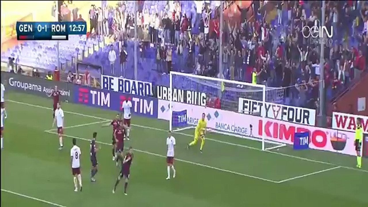 Panagiotis Tachtsidis Goal ~ Genoa vs AS Roma 1-1 ~ 02-5-2016 [Serie A]