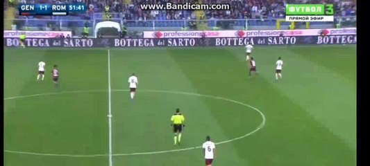 Stephan El Shaarawy GOAAAL - Genoa 1-2 AS Roma Serie A 02-05-2016