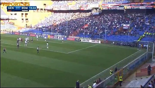 Goal Leonardo Pavoletti - Genoa 2-1 Roma (02.05.2016)