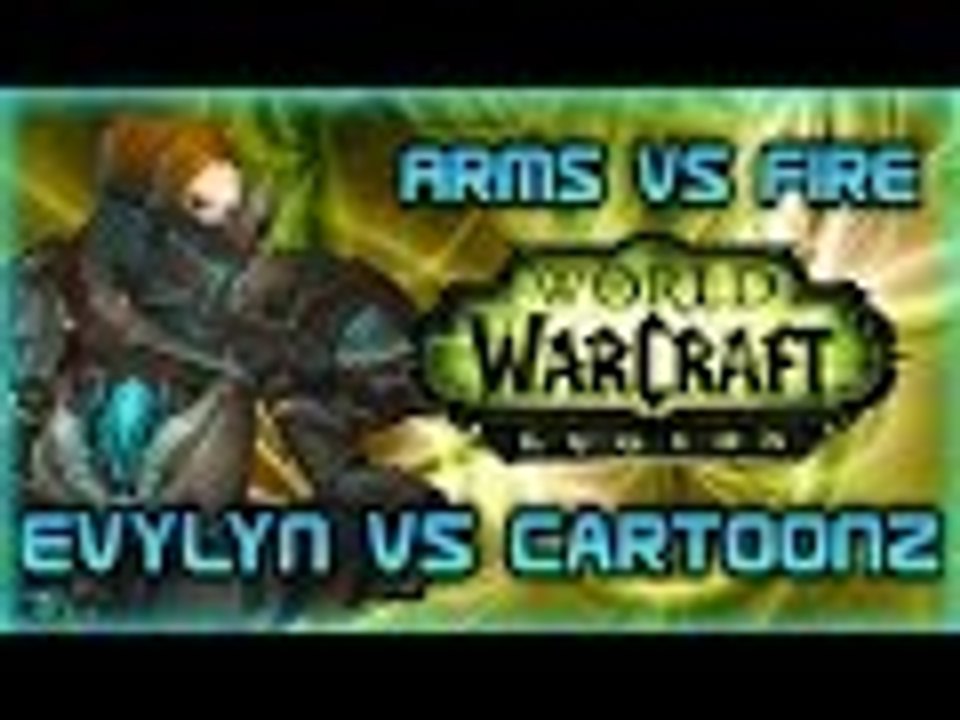 Evylyn vs Cartoonz Legion Alpha Arms Warrior vs Fire mage duels "Double blink WTF" WOW PVP duels