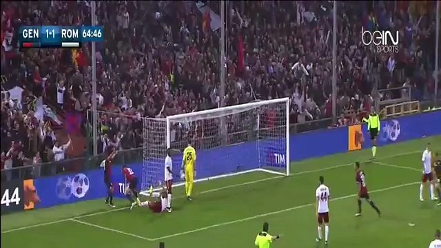 Leonardo Pavoletti Goal ~ Genoa vs AS Roma 2-1 ~ 02-5-2016 [Serie A]