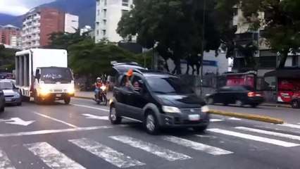 Caravana de trabajadores de Polar recorrió las calles de Caracas