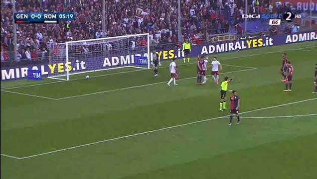 هدف محمد صلاح روما ضد جنوى