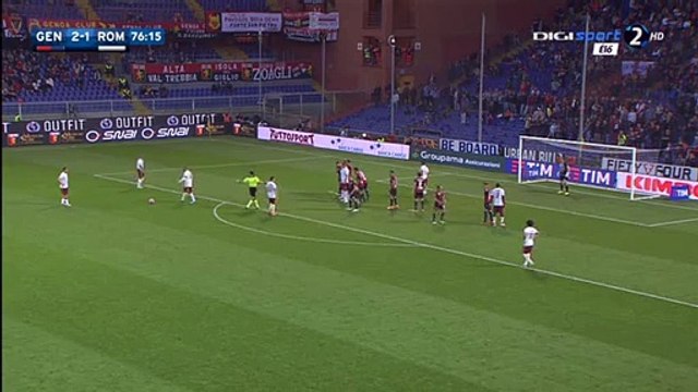 Francesco Totti Free Kick Goal - Genoa 2-2 Roma Serie A