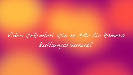 Video Çekimleri İçin Ne Tür Bir Kamera Kullanıyorsunuz? | Dedikoducu.tv Röportaj