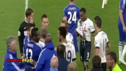 Willian vs Danny Rose Fight - Chelsea 0-2 Tottenham Hotspur - 02-05-2016