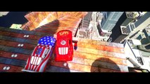 SPIDERMAN plays with Custom Disney Pixar CARS Lightning McQueen USA Cars and Zombie Rayo Macuin