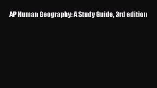 Book AP Human Geography: A Study Guide 3rd edition Read Full Ebook