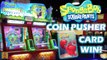 Spongebob Arcade Coin Pusher Card Win! at Fat Cats Arcade