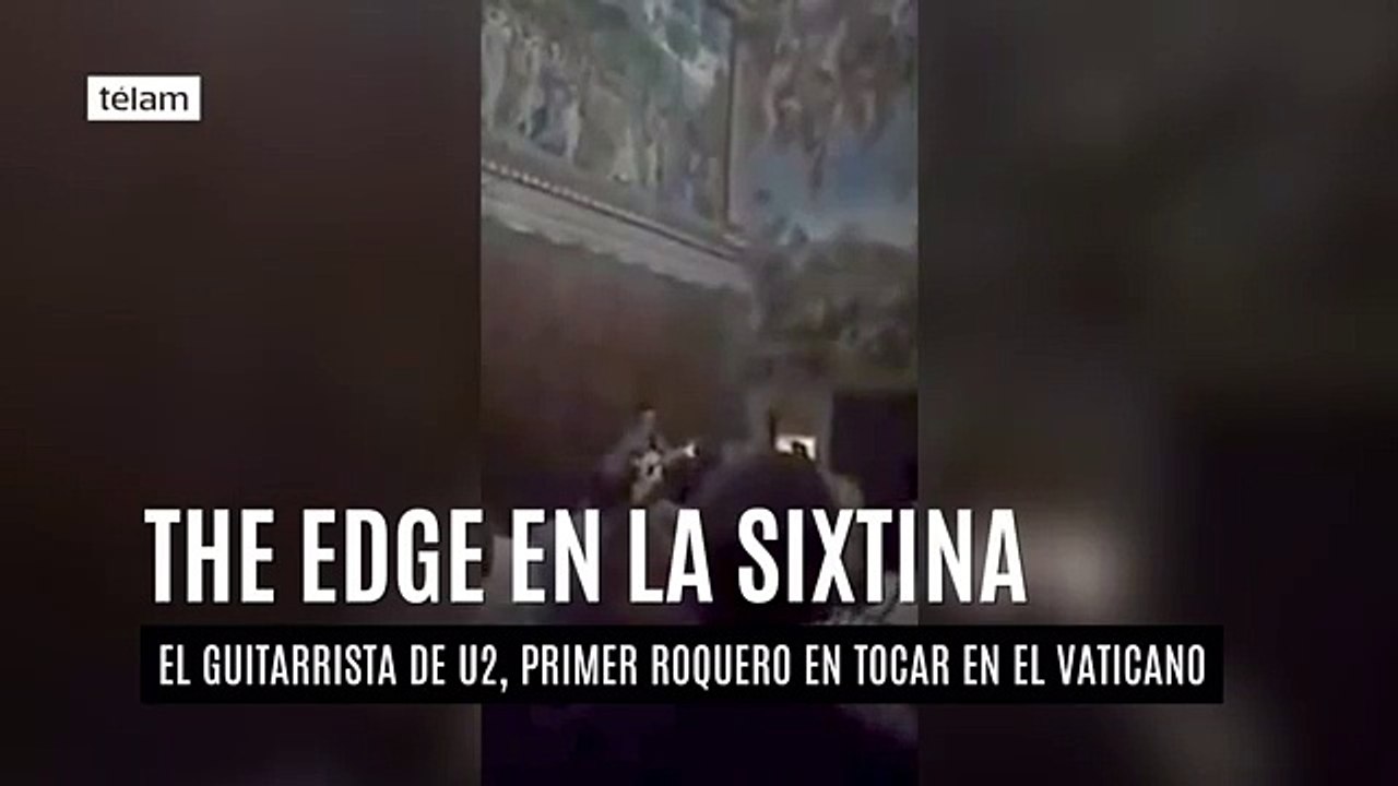 Guitarrista de la banda "U2" tocó en el Vaticano