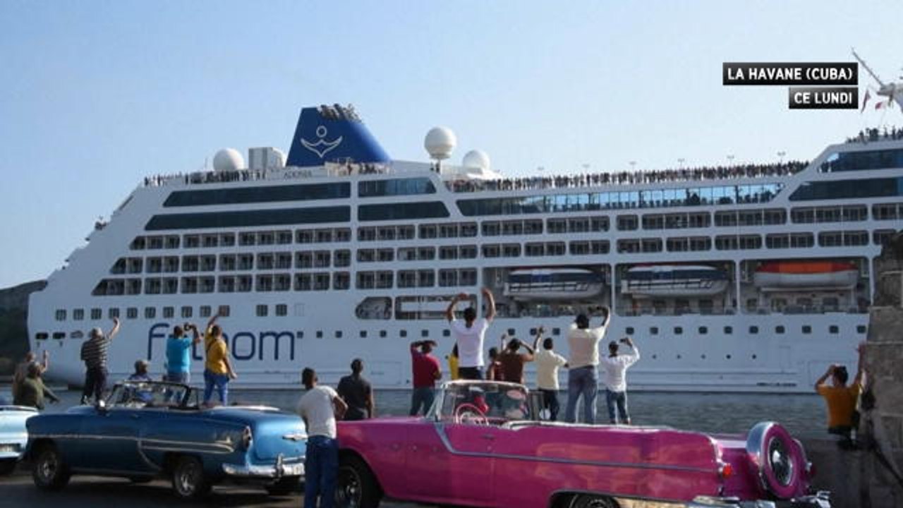 A Cuba, l'arrivée historique d'un navire de croisière américain - Le 02/05/2016 à 22h20