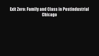 Book Exit Zero: Family and Class in Postindustrial Chicago Read Full Ebook