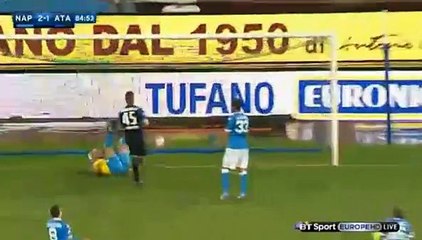Albiol Own GOAL (2:1) - Napoli vs Atalanta 02/05/2016