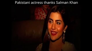 Pakistani actress thanks Salman for making Bajrangi Bhaijaan top songs 2016