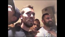 Leicester City Players Celebrate At Vardy's House!