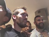 Leicester ity players celebrate the Title of Premier League At Home