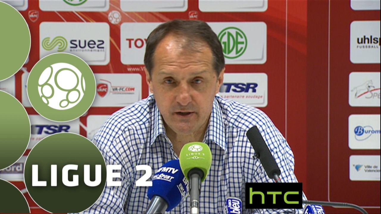 Conférence de presse Valenciennes FC - AS Nancy Lorraine (1-0) : Faruk HADZIBEGIC (VAFC) - Pablo  CORREA (ASNL) - 2015/2016