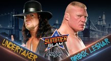 Brock Lesnar vs Under taker full match wwe summer slam edge