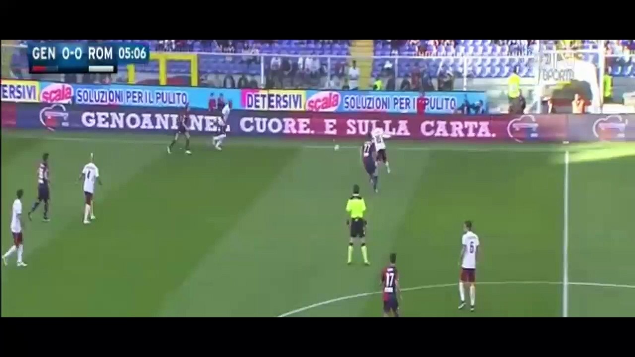 Mohamed Salah Goal ~ Genoa vs AS Roma 0-1 02.05.2016