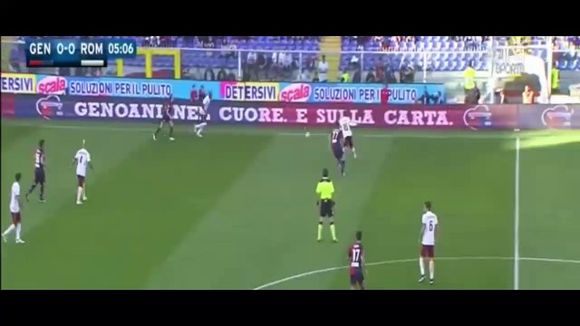 Mohamed Salah Goal ~ Genoa vs AS Roma 0-1 02.05.2016