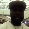 50 cent says airport employee was high off something