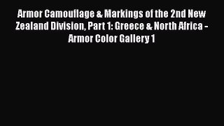 [Read book] Armor Camouflage & Markings of the 2nd New Zealand Division Part 1: Greece & North