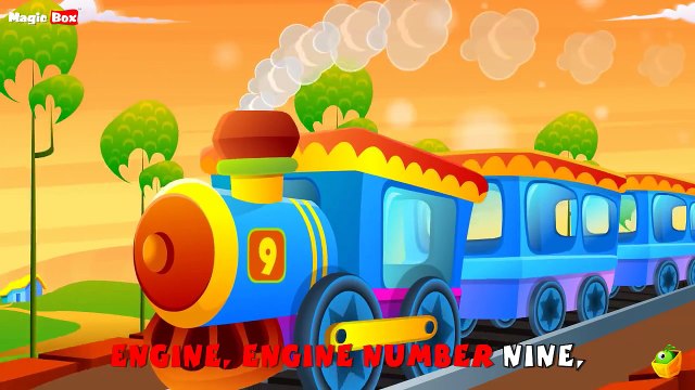 Karaoke: Engine Number Nine - Songs With Lyrics - Cartoon/Animated Rhymes For Kids