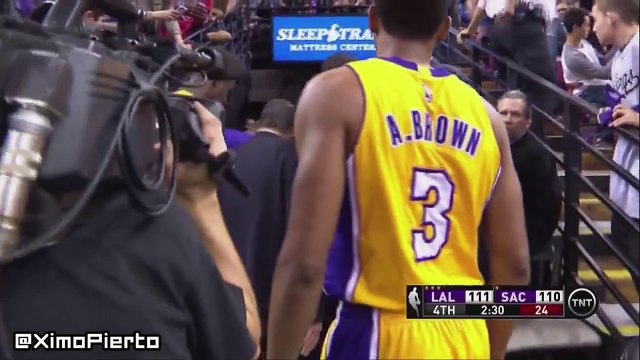 D'Angelo Russell Injury Scare - Lakers vs Kings - January 7, 2016 - NBA 2015-16 Season