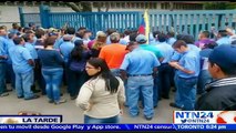 Empleados de Empresas Polar en San Joaquín, Venezuela impiden entrada de la GNB a la planta