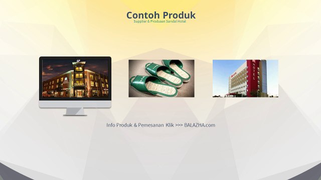 Pabrik Produsen Sandal Hotel Murah Solo