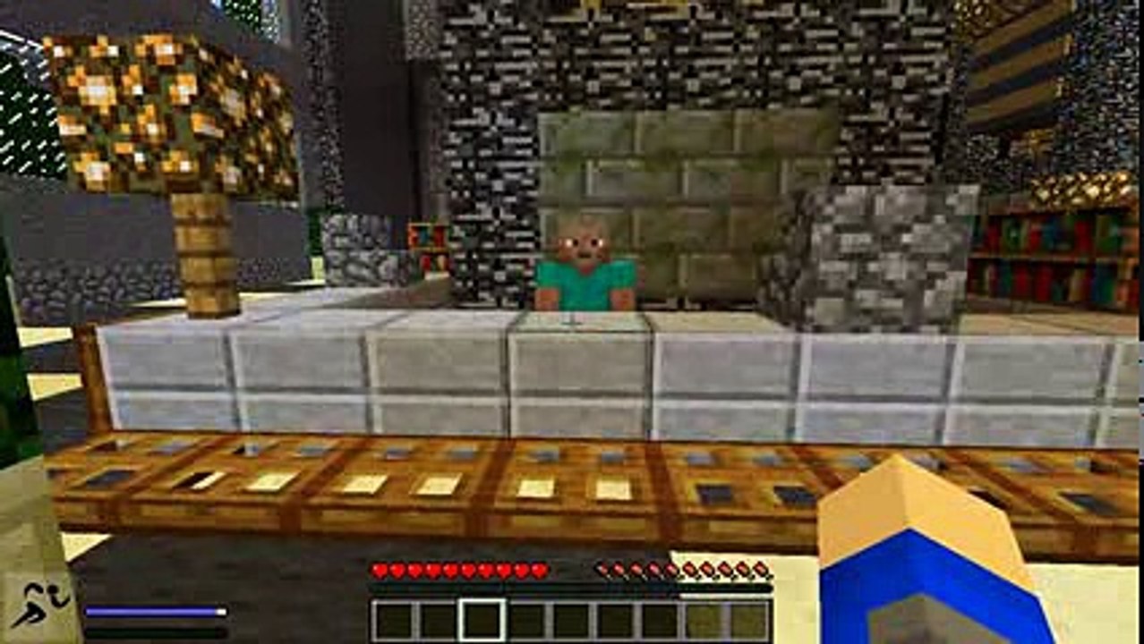 Minecraft Adventure - Sharky and Scuba Steve - SPOOKY BASEBALL GAME