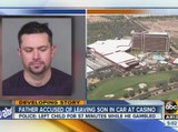 Police: Child left in car while dad gambled