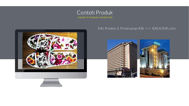 Jual Sandal Hotel Grosir Batik Bogor