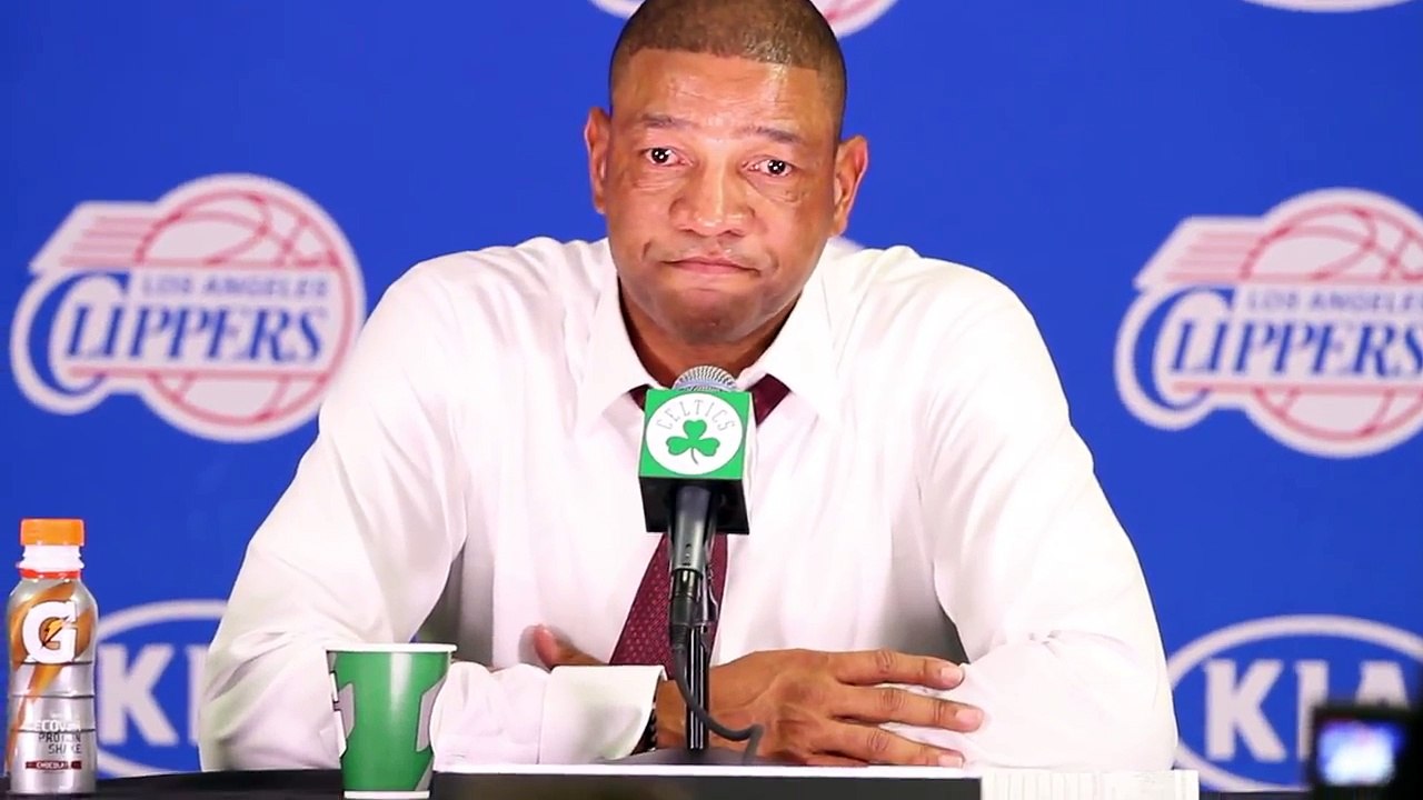 Doc Rivers Cries at the Podium After Return to Face Boston Celtics