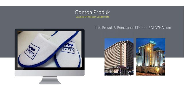 Jual Sandal Hotel Penginapan Grosir Bogor