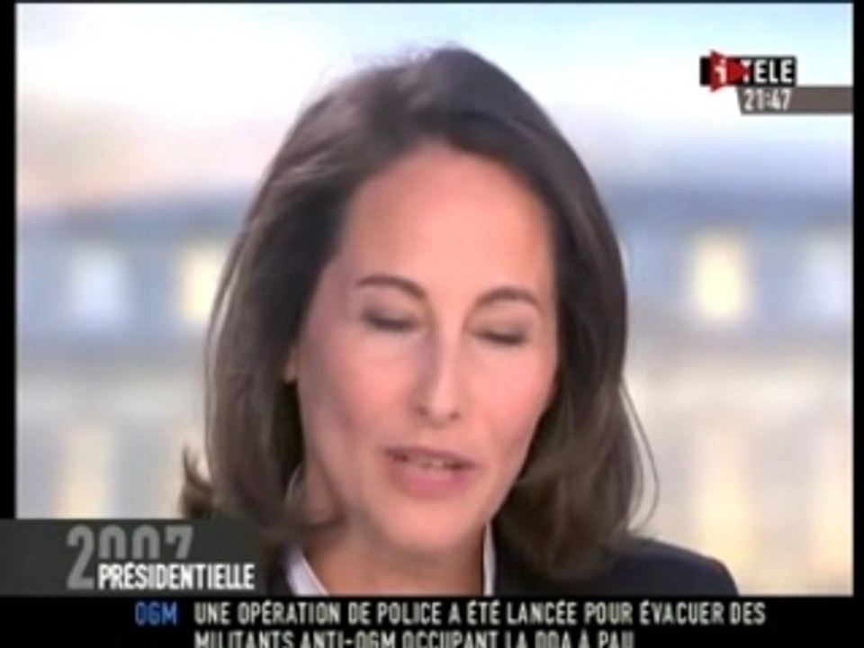 Ségolène Royal - 35 h, smic et bas salaires - (02/05/07)