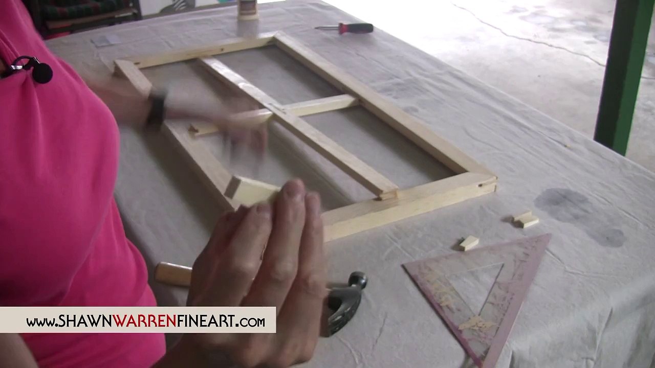 Stretching and Prepping a Canvas for Painting