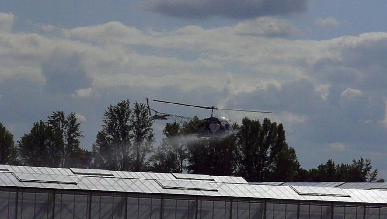 peinture à l'hélicoptère