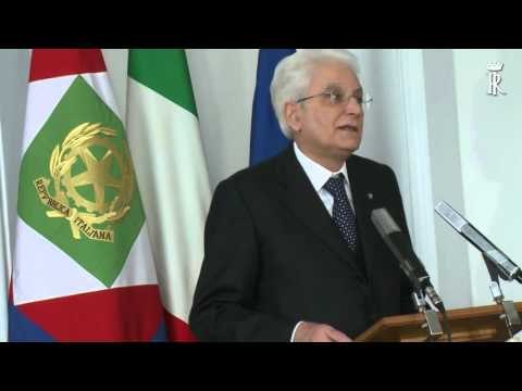Roma - Mattarella alla Scuola Superiore della Magistratura (28.04.16)