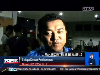 Mahasiswi Ditemukan Tewas di Kamar Mandi Kampus