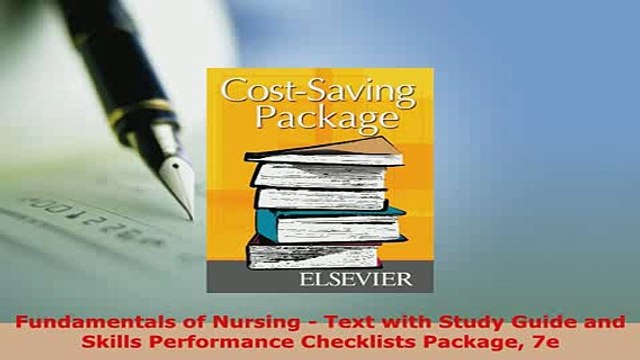 PDF Fundamentals of Nursing Text with Study Guide and Skills Performance Checklists Package Read Online