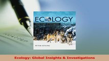 Download  Ecology Global Insights  Investigations PDF Free
