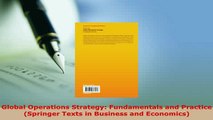 PDF  Global Operations Strategy Fundamentals and Practice Springer Texts in Business and PDF Full Ebook