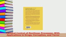 PDF  Optimal Control of Nonlinear Processes With Applications in Drugs Corruption and Terror PDF Full Ebook