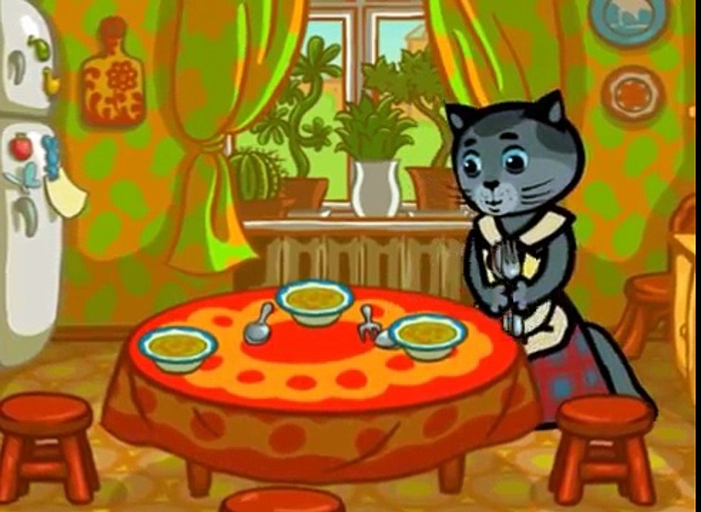 Развивающий мультфильм 3 котёнка. Песни для детей. Что и чем надо есть