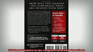 READ book  101 Great Answers to the Toughest Interview Questions Full EBook