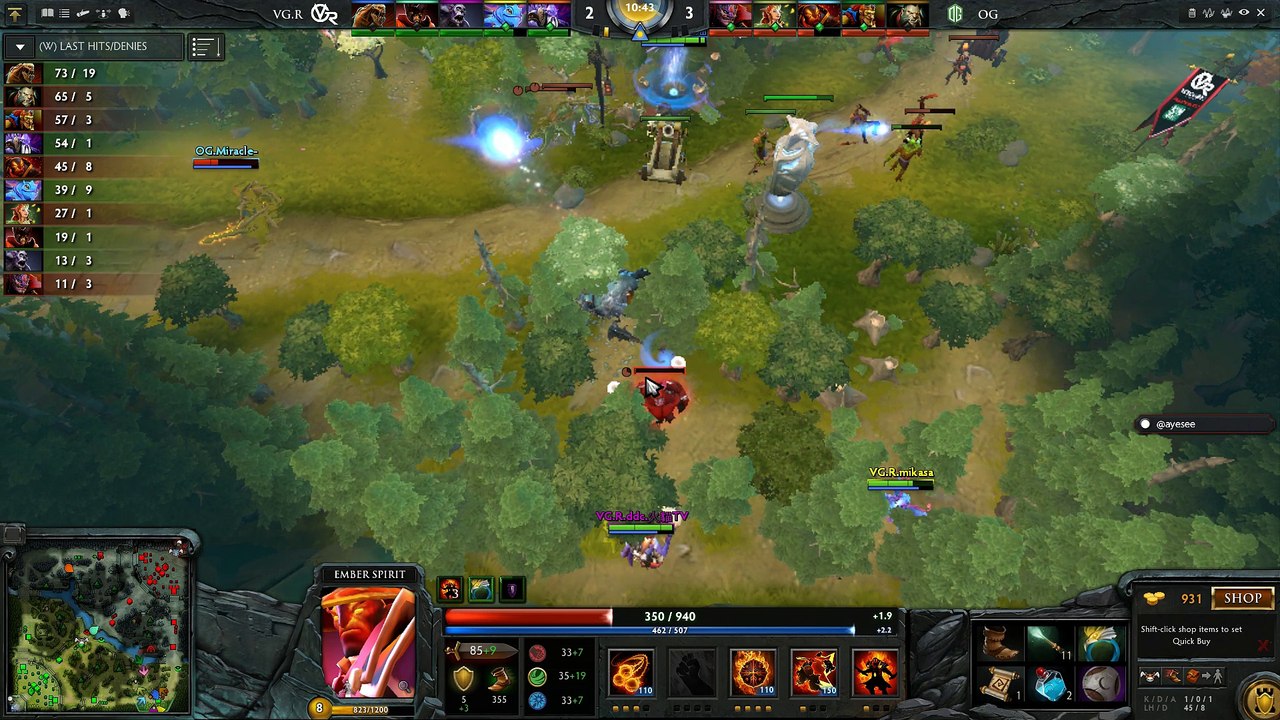 OG Dota2 Vs Vici Gaming Reborn at SL i-League Invitational Season 1 Game Play 2