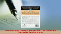 PDF  Transforming Nursing Education The Culturally Inclusive Environment Ebook