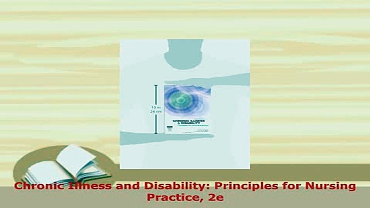 Download  Chronic Illness and Disability Principles for Nursing Practice 2e PDF Book Free
